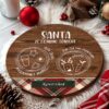 Δίσκος Άγιου Βασίλη με το όνομα του παιδιού Santa is Coming