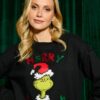 Χριστουγεννιάτικο Φούτερ Γυναικείο Grinch Μαύρο