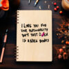 Ξύλινο Ημερολόγιο Ατζέντα I Love you for your Personality