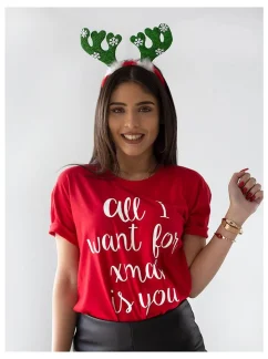 Χριστουγεννιάτικη Μπλούζα All I Want For Xmas Κόκκινο
