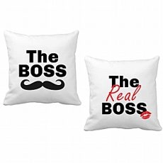Διακοσμητικά μαξιλάρια The Boss The Real Boss 2τεμ