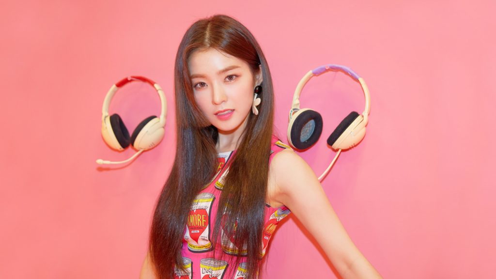 Red Velvet Irene Pink Amore Can dress in the 'Power Up' MV