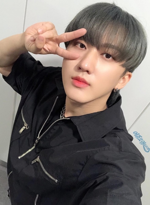 Black Zipper Polo Shirt | Changbin – Stray Kids