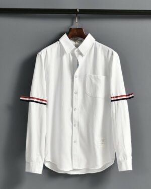 White Ribbon-Banded Sleeves Shirt | Lee Su Ho - True Beauty