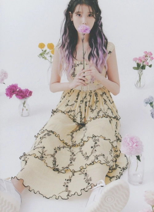 Yellow Layered Maxi Dress | IU