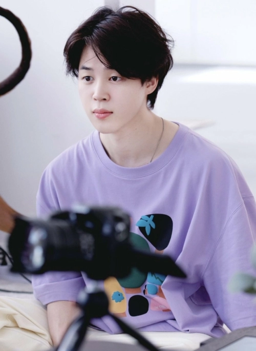 Lilac Forest Soop Graffiti Print T-Shirt | Jimin – BTS