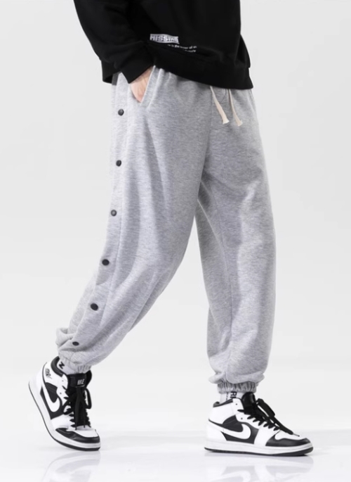 Grey Side Button Pants | Hoshi – Seventeen