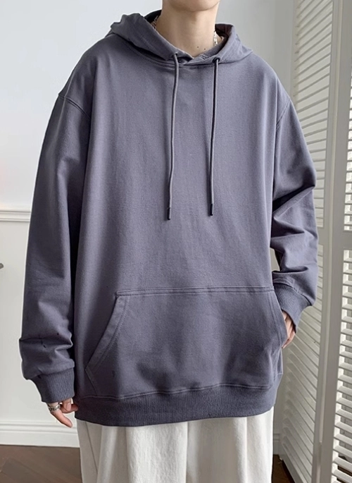 Grey Drawstring Hoodie | Jungkook – BTS