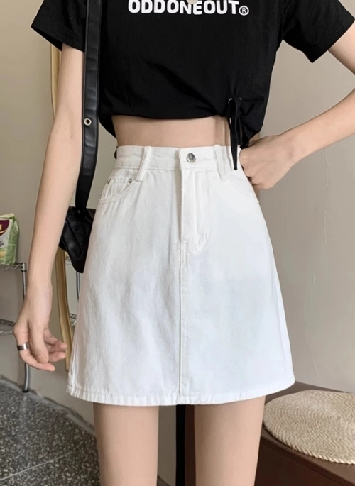 White Denim Mini Skirt | Danielle – NewJeans