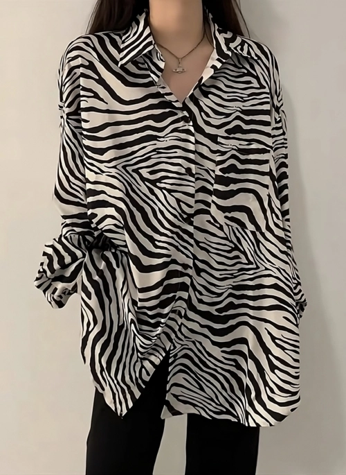 Black  And White Zebra Shirt | Jungkook – BTS