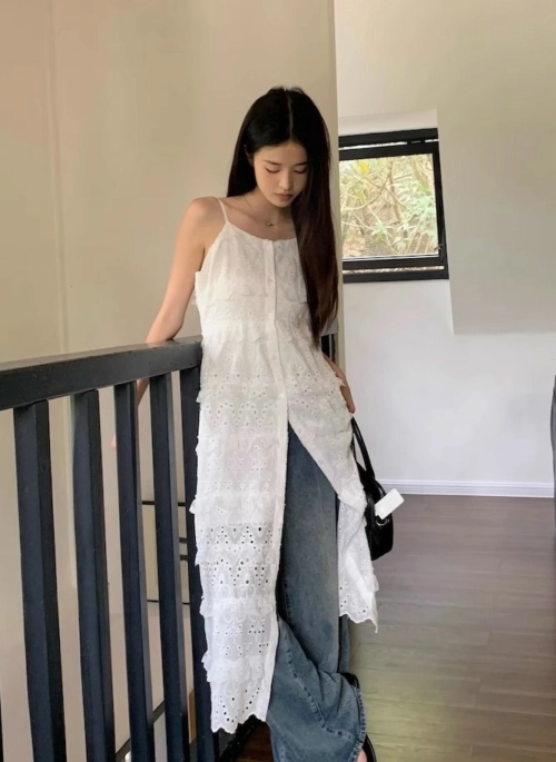 White Lace Layers Dress | Seulgi - Red Velvet