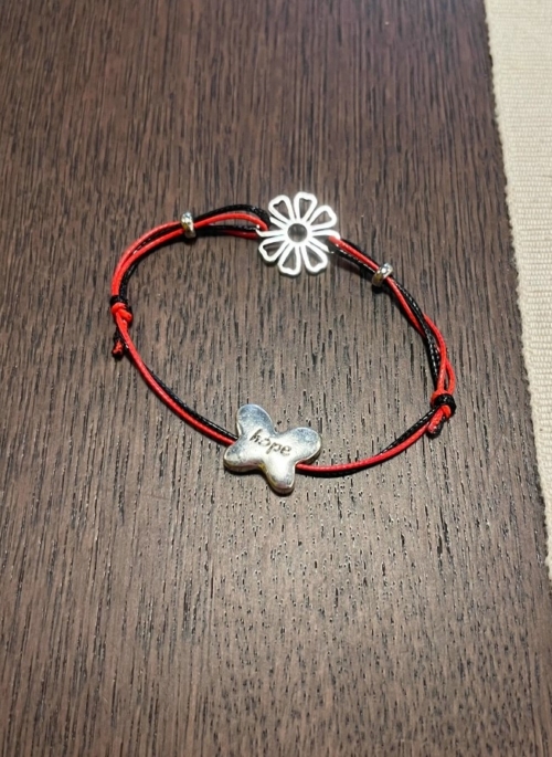 Red And Black Awareness Bracelet | Suga – BTS