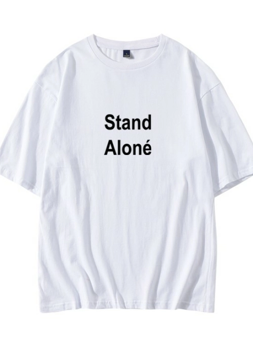 White “Stand Alone” T-Shirt | Jungkook – BTS