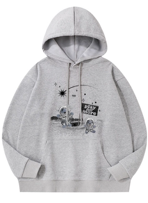 Grey ‘Play No More’ Hoodie | Jun – Seventeen