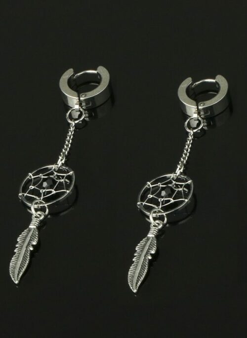 Silver Dreamcather Dangling Earrings | Felix – Stray Kids