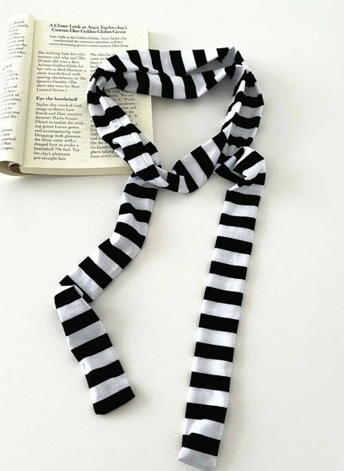 Black And White Stripes Scarf | Asa – BabyMonster