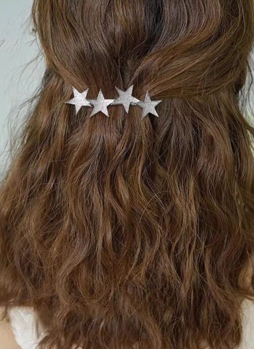 Silver Crystal Embezzled Stars Hairpin | Irene – Red Velvet