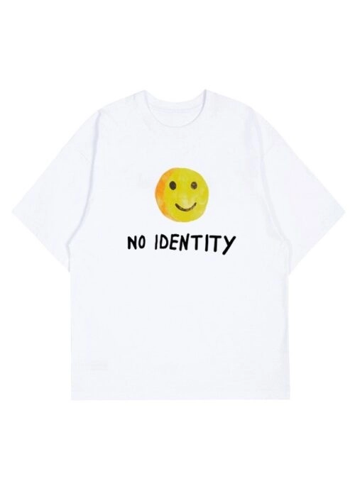 White No Identity Smiley T-Shirt | Yunhyeong – iKON