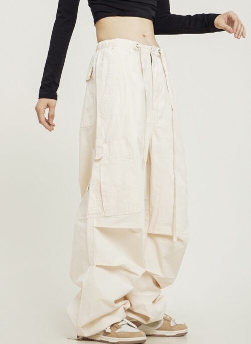 Beige Cargo Baggy Pants | Eunchae – Le Sserafim