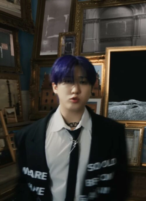 Black Statement Print Suit Blazer Jacket | Changbin – Stray Kids