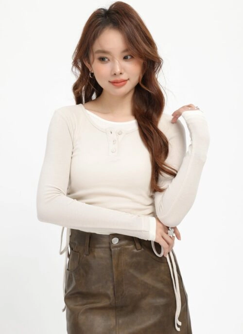 Beige Casual Slim Fit Korean Style Long Sleeves Sweater