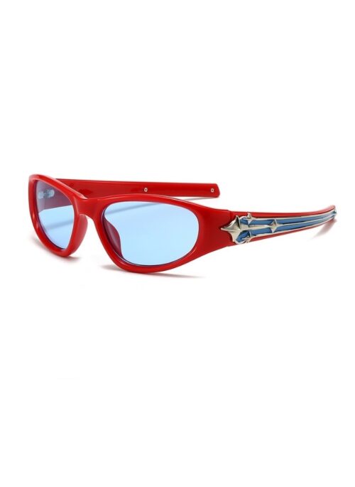 Red Sparkles Frame Sunglasses | Shuhua – (G)I-DLE