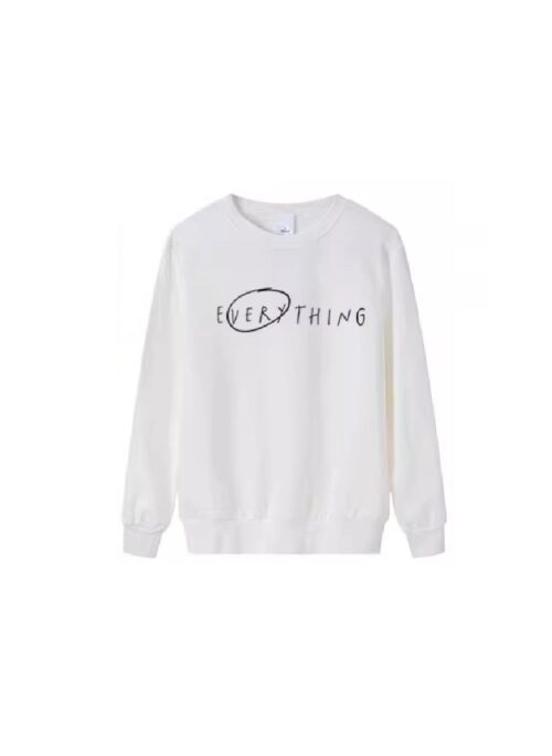 White Everything Print Sweatshirt | D.O. – EXO