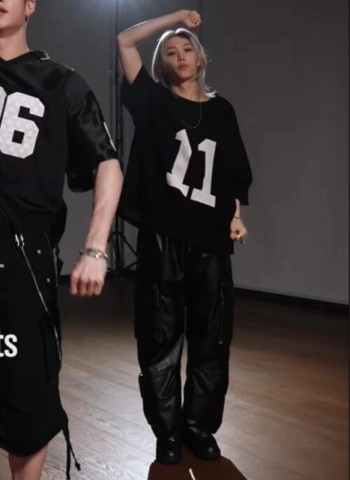 Black Faux Leather Multi-Pocket Pants | Felix – Stray Kids