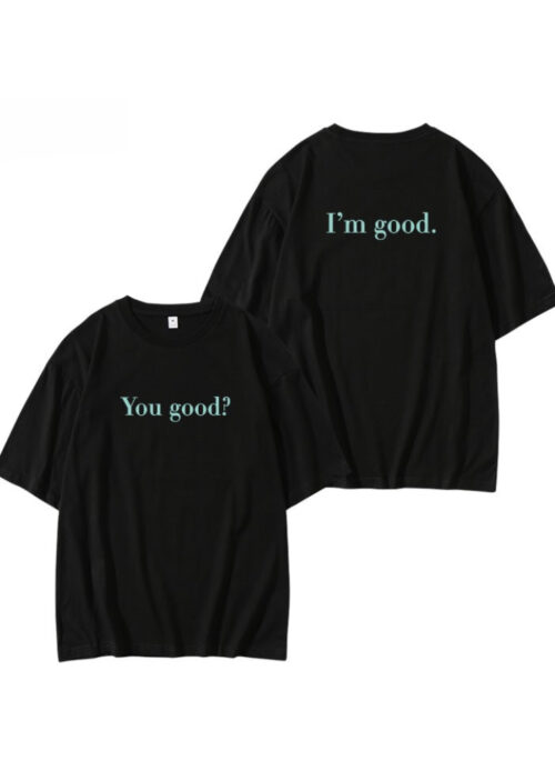 Black “You Good?” Crewneck T-Shirt | Eunwoo – Astro