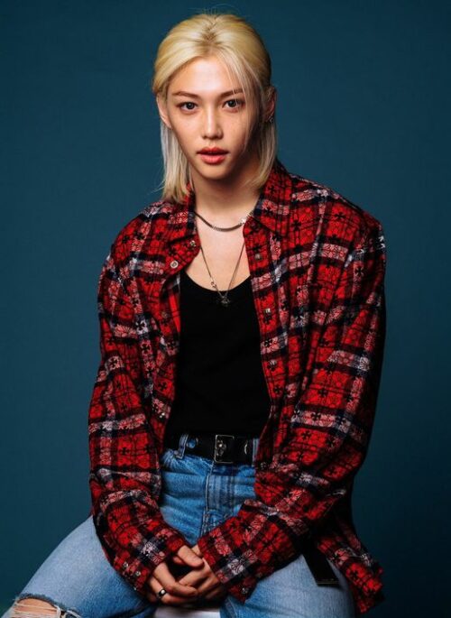 Red Plaid Cross Pattern Shirt | Felix – Stray Kids