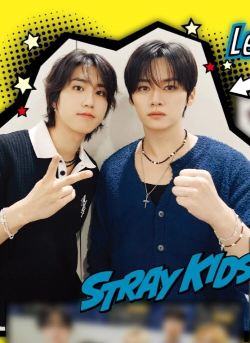 Blue Round Neck Cardigan | LeeKnow – Stray Kids