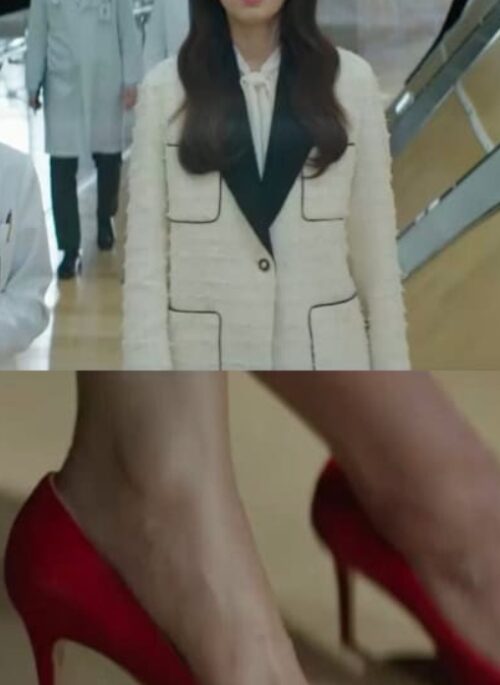 Red Gem Pointed Stilettos | Kang Bit Na – The Judge From Hell