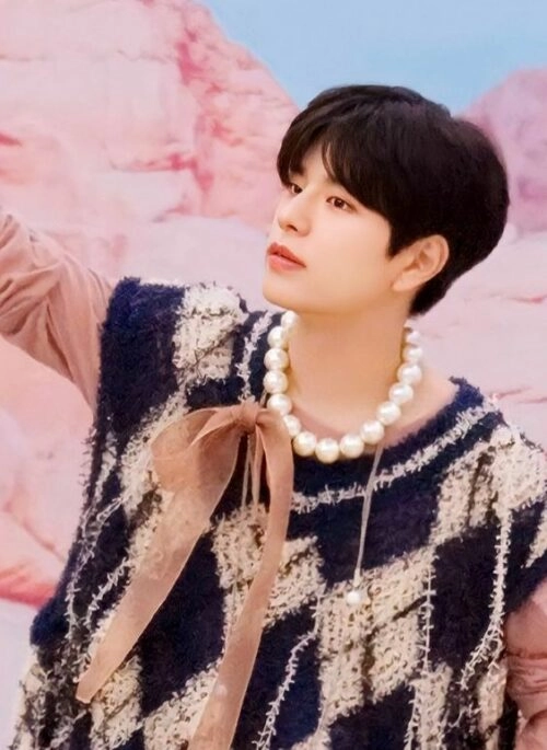 White Large Pearl Necklace | Seungmin – Stray Kids