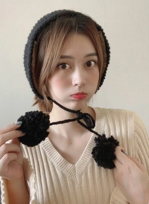 Black Crochet Cozy Earmuffs | Momo – Twice