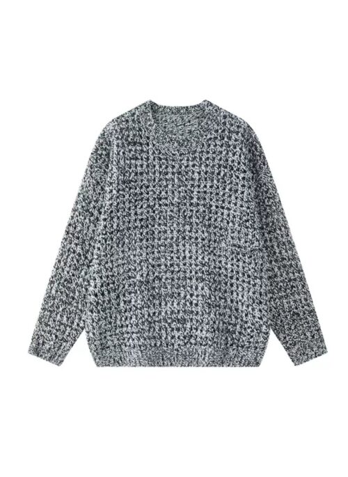 Grey Hollow Knit Sweater | Yoon Joo Won – Family By Choice