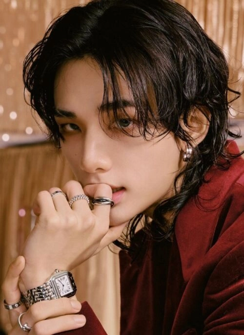 Silver And Black Infinity Ring | Hyunjin – Stray Kids