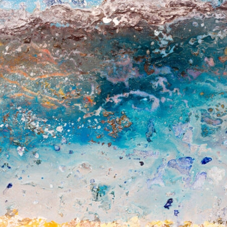 Πινακας σε καμβά ABSTRACT SEA WAVES - Παραλιες Sticky 6