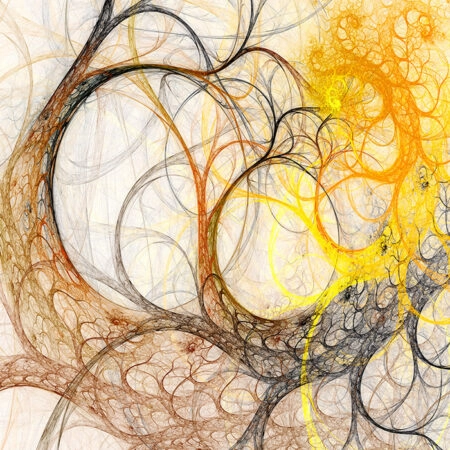 Πινακας σε καμβά ABSTRACT TREE BRANCHES - Αφηρημενα και Abstract Sticky 5