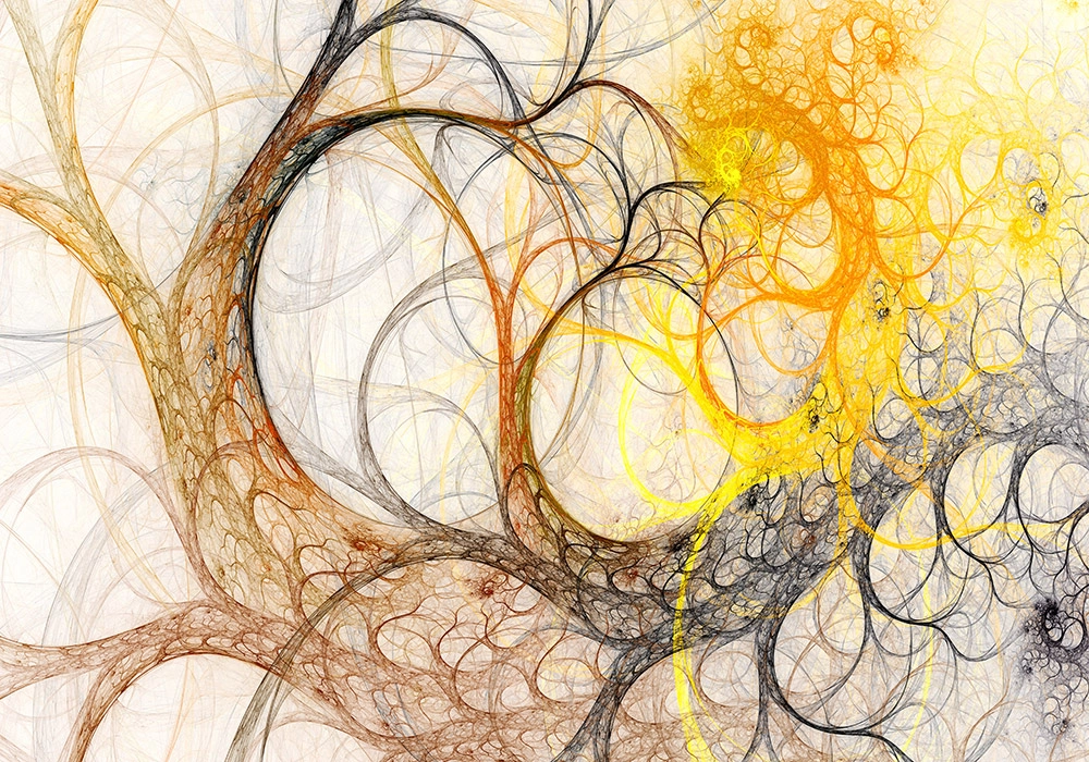Πινακας σε καμβά ABSTRACT TREE BRANCHES