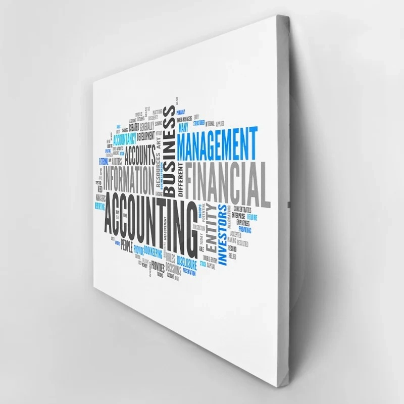 Πινακας σε καμβά ACCOUNTING TYPOGRAPHY