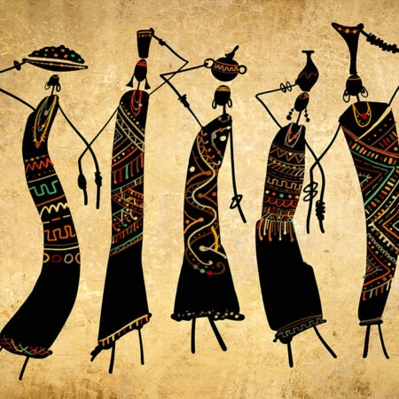 Πινακας σε καμβά AFRICAN FIGURES - Πορτραιτα και Φιγουρες Sticky 5