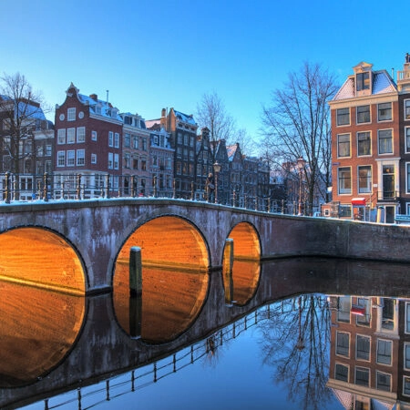 Πινακας σε καμβά AMSTERDAM CANALS - Αμστερνταμ Sticky 5