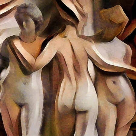 Πινακας σε καμβά ANCIENT SCULPTURES MODERN DESIGN CUBISM 2 - Αξιοθεατα και Ιστορια Sticky 5