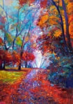Πινακας σε καμβά AUTUMN LANDSCAPE PAINTING