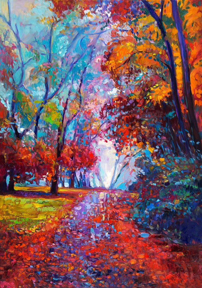 Πινακας σε καμβά AUTUMN LANDSCAPE PAINTING