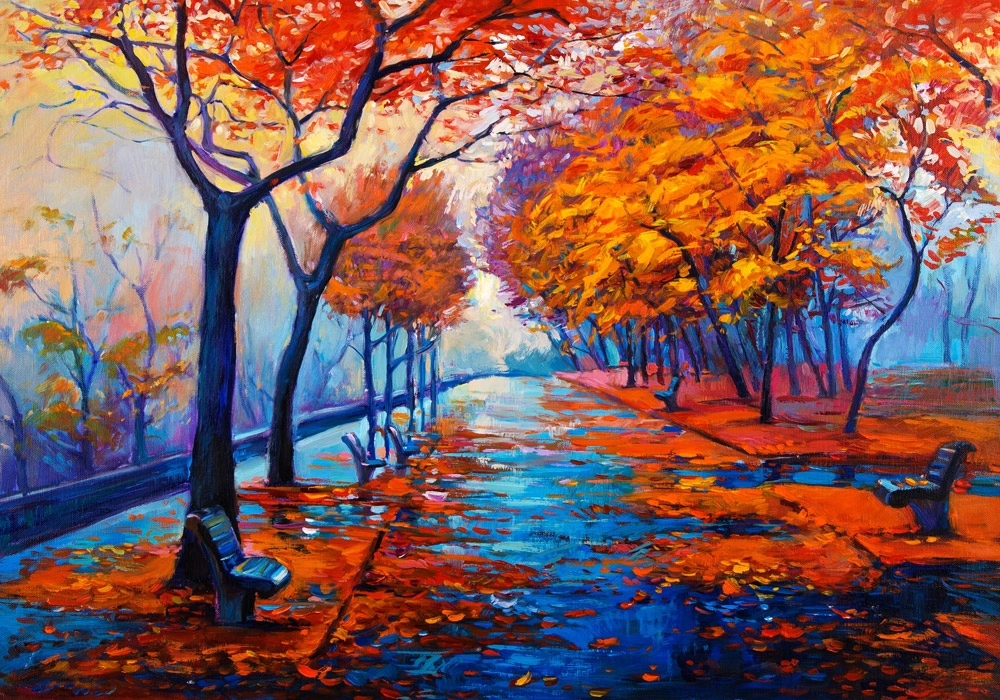 Πινακας σε καμβά AUTUMN PARK