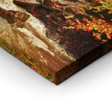 Πινακας σε καμβά AUTUMN RIVER - Λιμνες - Ποταμια Sticky 2