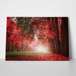 Πινακας σε καμβά AUTUMN MYSTERY ROMANTIC ALLEY