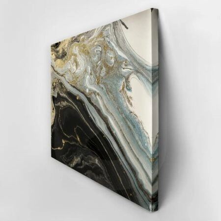 Πινακας σε καμβά BLACK AND GOLD ABSTRACT - Αφηρημενα και Abstract Sticky 3