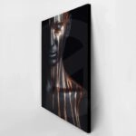 Πινακας σε καμβά BLACK & BRONZE FACE